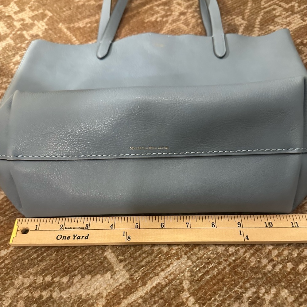 NWOT Coach Dusty Blue Leather Tote - Picture 11 of 12